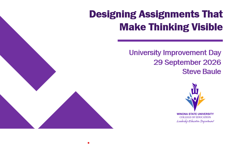 Title slide for Designing Assignments presentation September 2026
